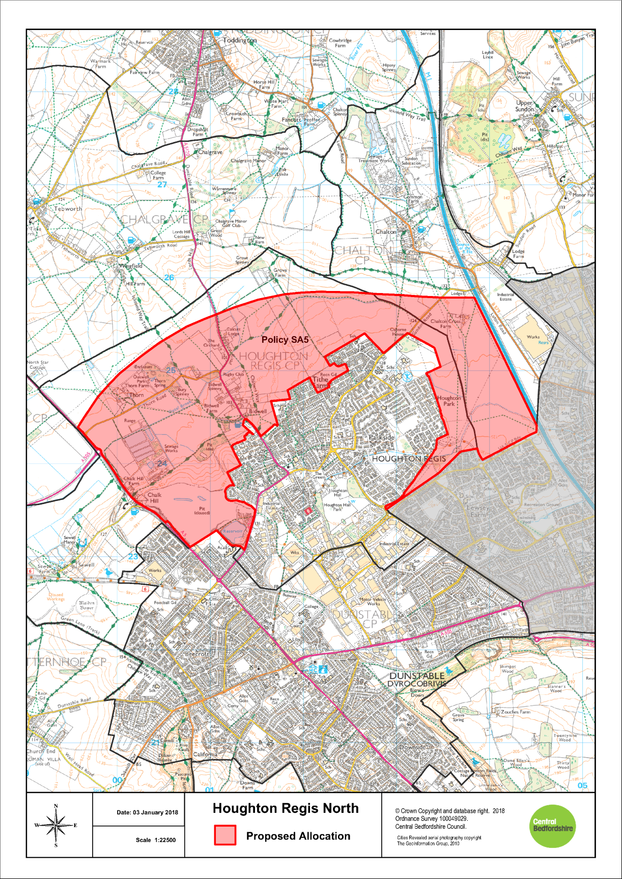 Central Bedfordshire District Council Central Bedfordshire Presubmission Local Plan (January